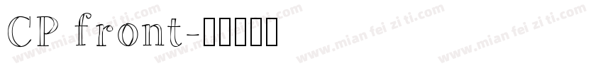 CP front字体转换